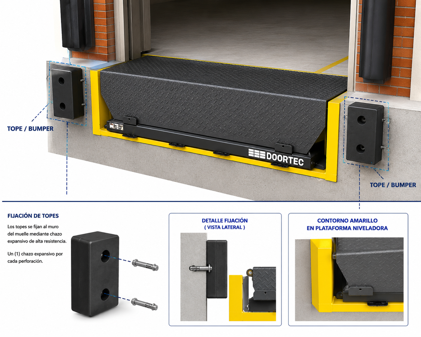 TOPE O BUMPER PARA MUELLE DE CARGA - Imagen 7