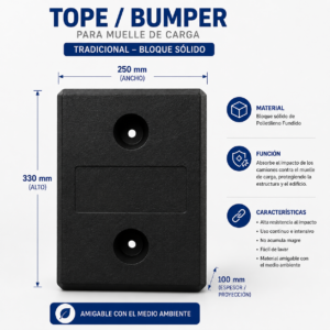 TOPE PARA MUELLE DE CARGA